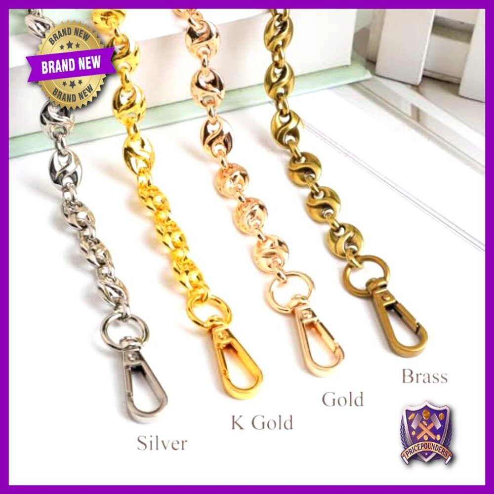 Luxury Purse Chain Handle Strap Replacement Elegant Versatile Shoulder Crossbody - Picture 2 of 6